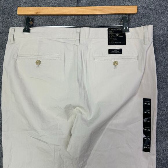 NWT BANANA REPUBLICA AIDEN SLIM-FIT SUMMER-WEIGHT CHINO MEN’S SZ 38x30 - Picture 7 of 9